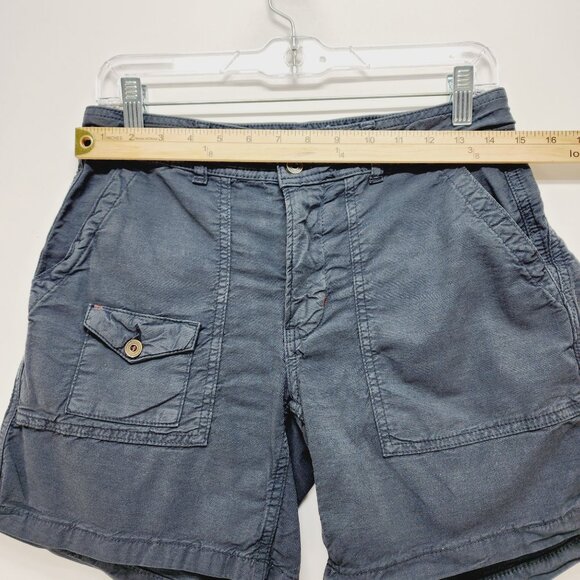 Anthropologie The Wanderer cargo Shorts Womens mid rise Size 27   Grey - Picture 8 of 10